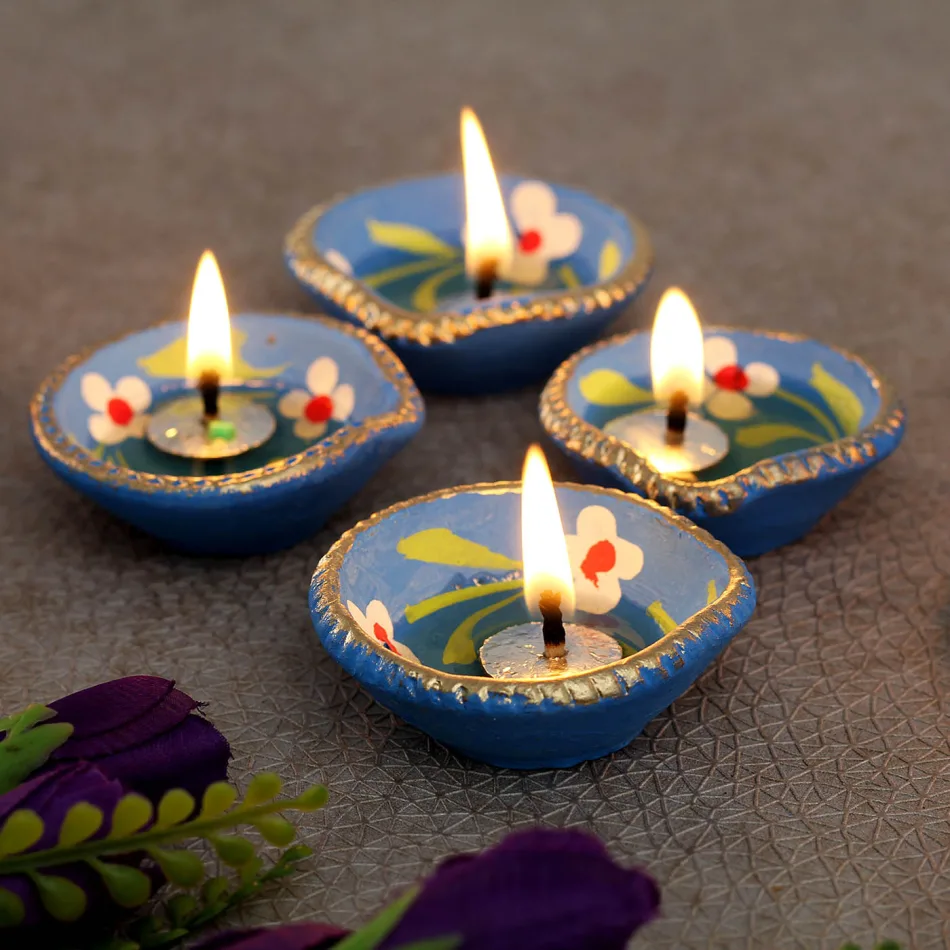 Handcrafted Diya Set