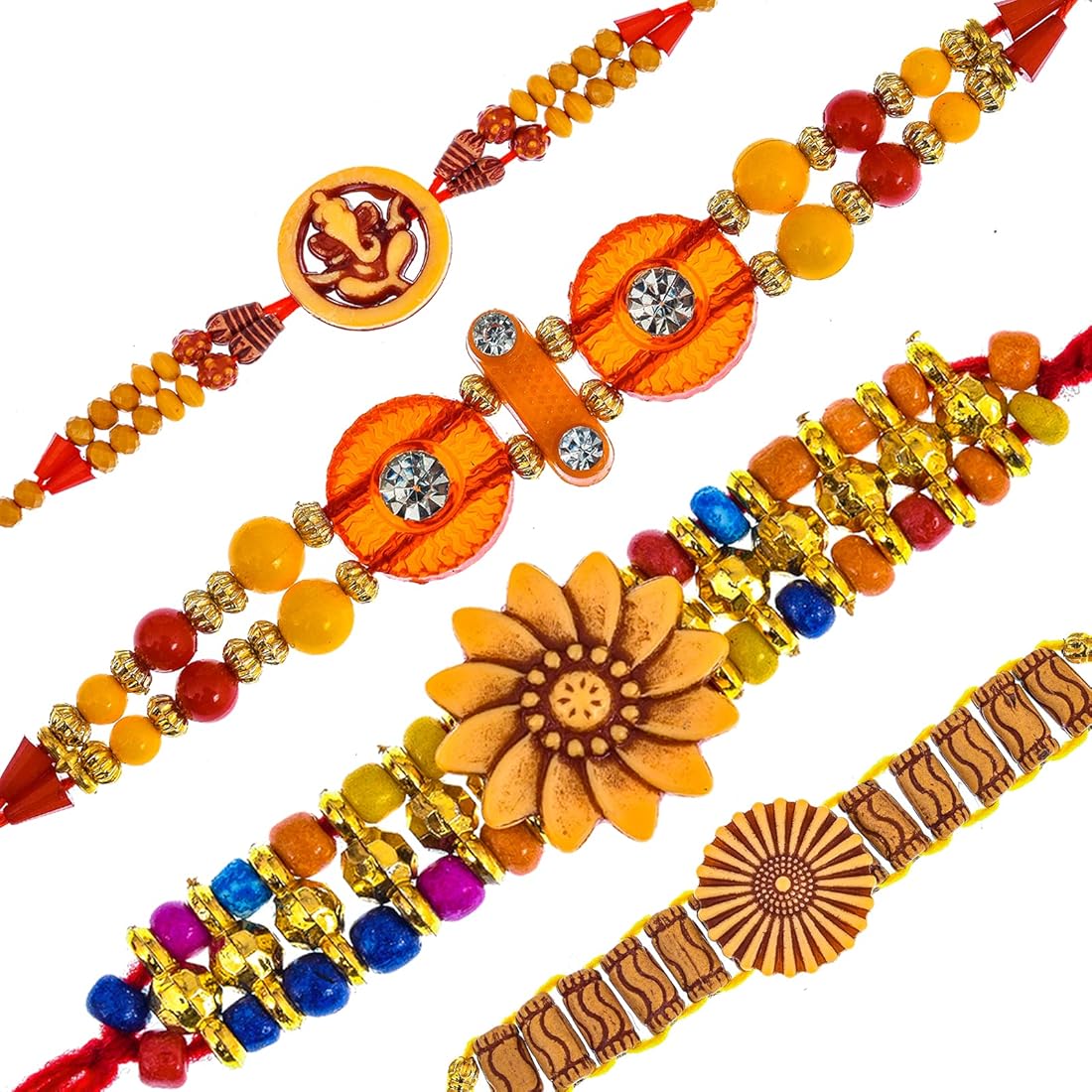 Designer Stone Rakhi for Brother